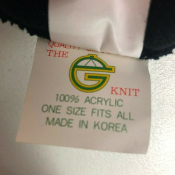 Vintage New York Buffalo Bills Embroidered Beanie Knit Hat NFL Football Black - Picture 7 of 10